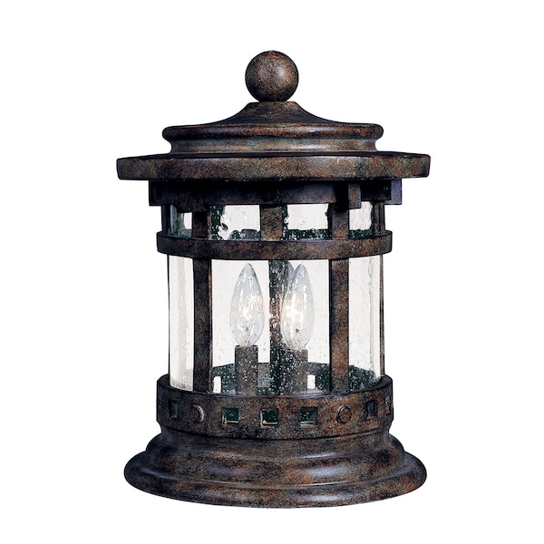 Maxim Lighting Santa Barbara VX 3-Light 11" Wide Sienna Outdoor Deck Lantern 40032CDSE - main